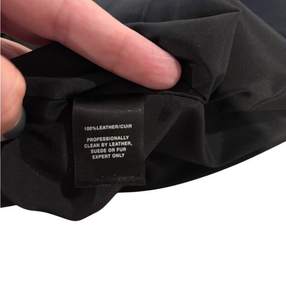 Lafayette 148 New York Straight Leg Leather Pants - Picture 6 of 6